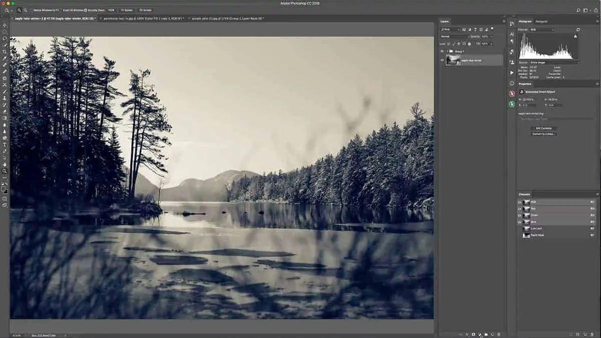 Adding fog tutorial using luminosity masks