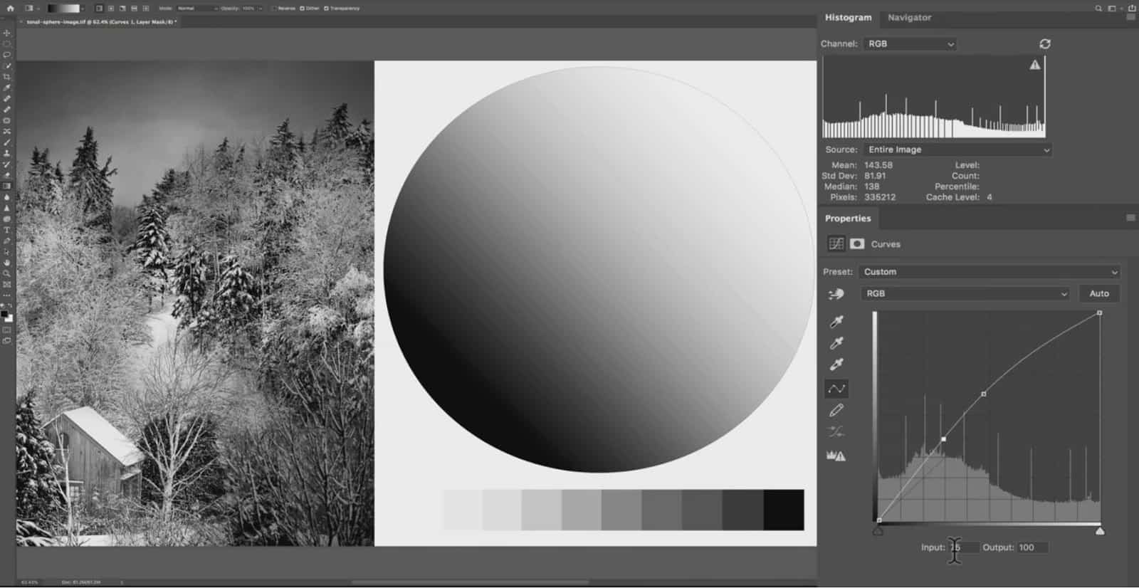 Brightening Pixels by 34 points - CreativeRAW
