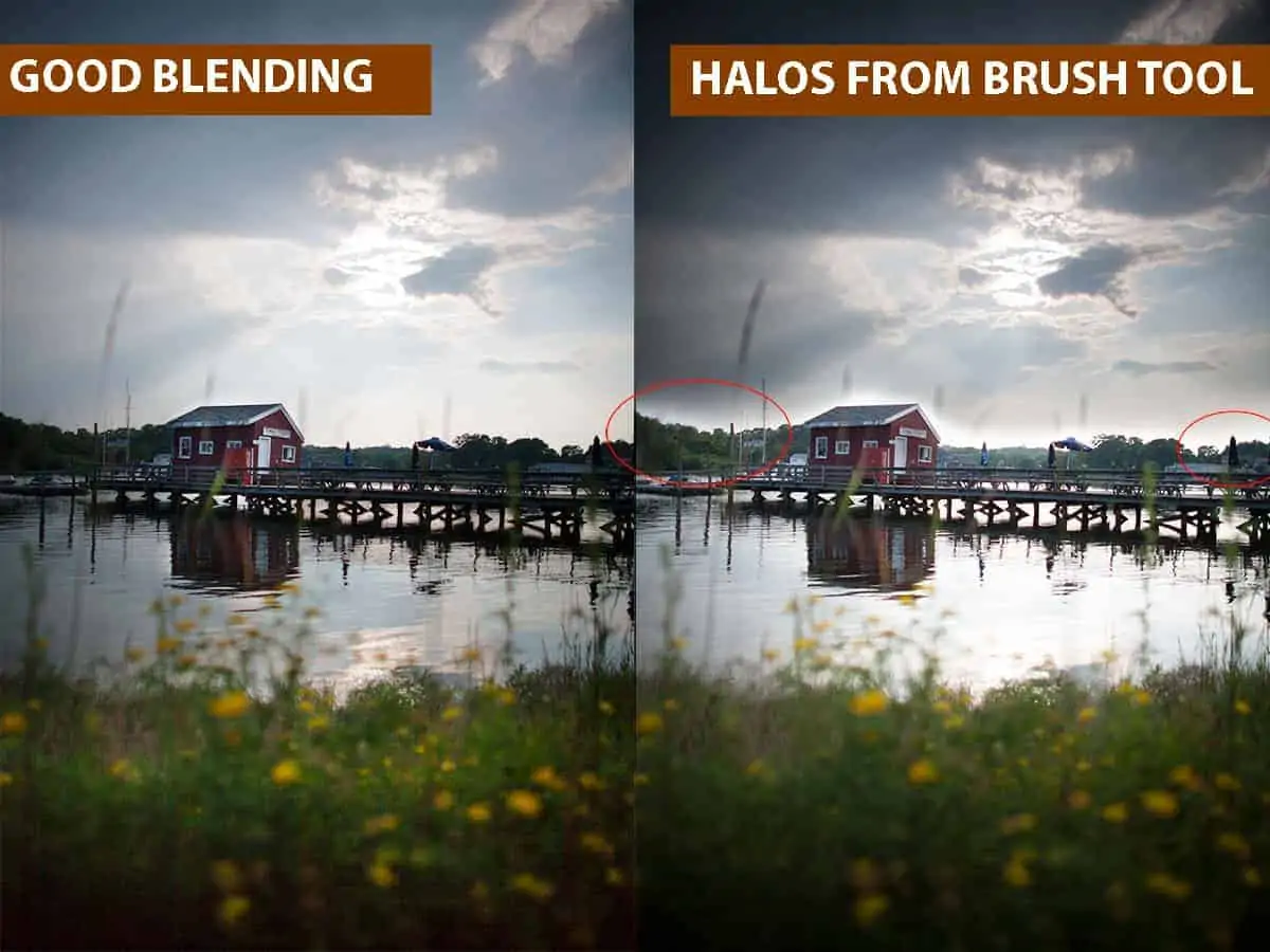 Good Blending vs Halos From Brush Tool