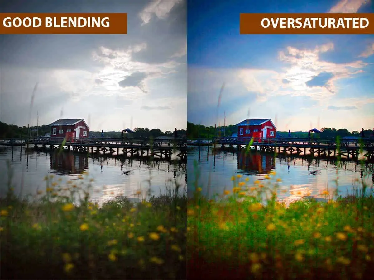 Good Blending vs Oversaturated