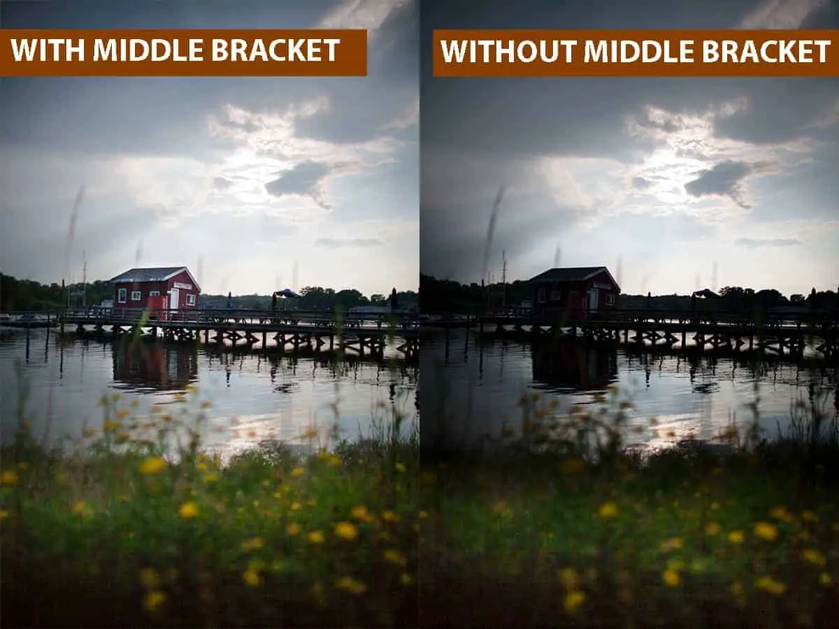 With Middle Bracket vs Without Middle Bracket
