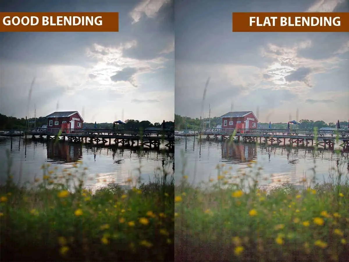 Good Blending vs Flat Blending